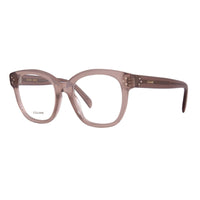 Celine Eyeglasses Square Full Rim, Transparent Teal Frame and Clear Demo Lens Lens CL50086I093