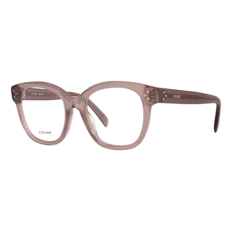 Celine Eyeglasses Square Full Rim, Transparent Teal Frame and Clear Demo Lens Lens CL50086I093
