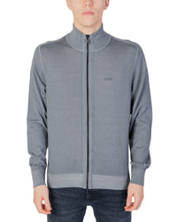 Boss Hugo Men's Full Zip Sweater Grey