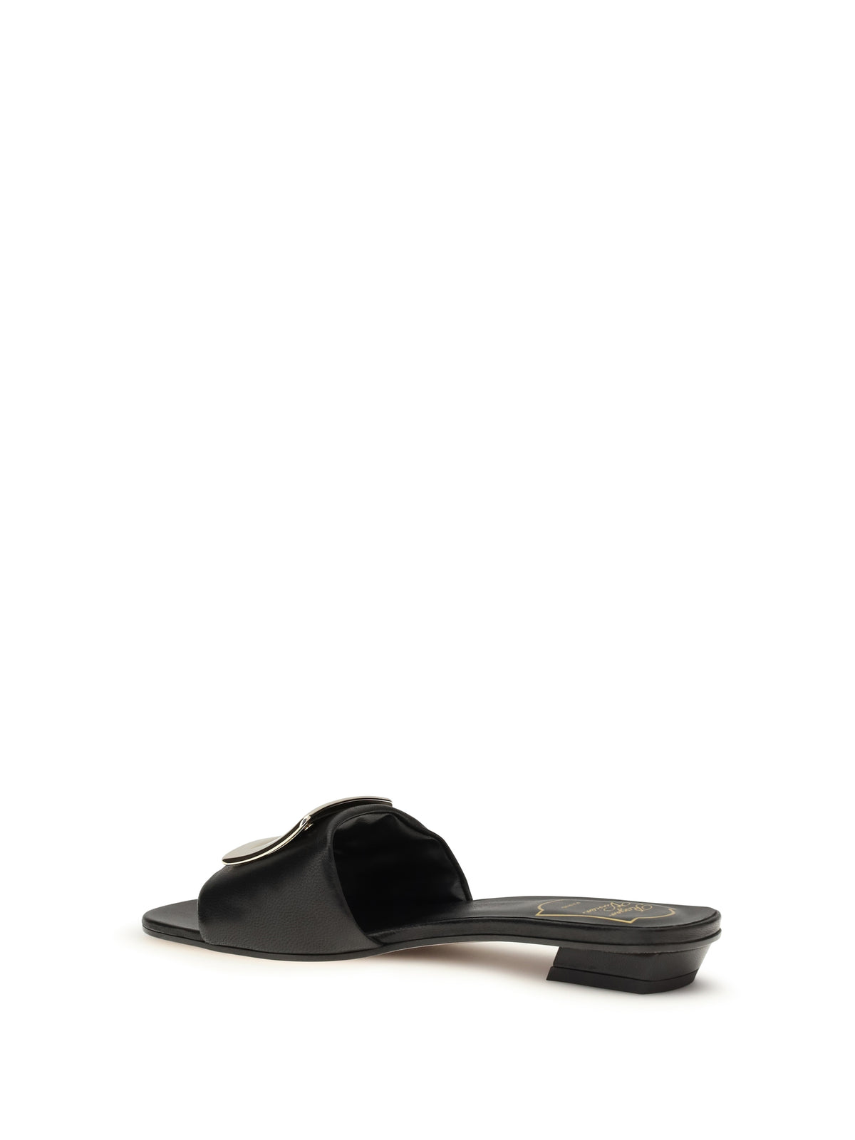 ROGER VIVIER Roger Vivier Women Leather Slide Sandals