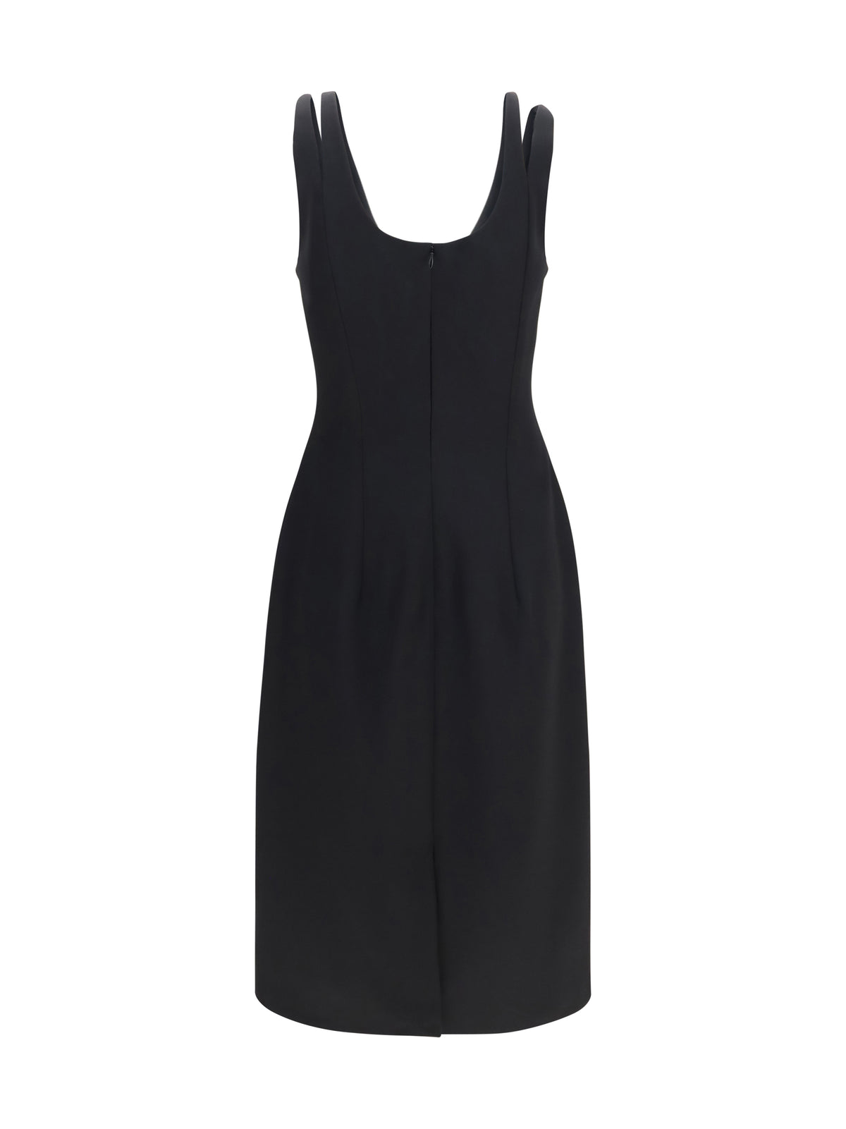 Versace Women Midi Grain De Poudre Wool Dress