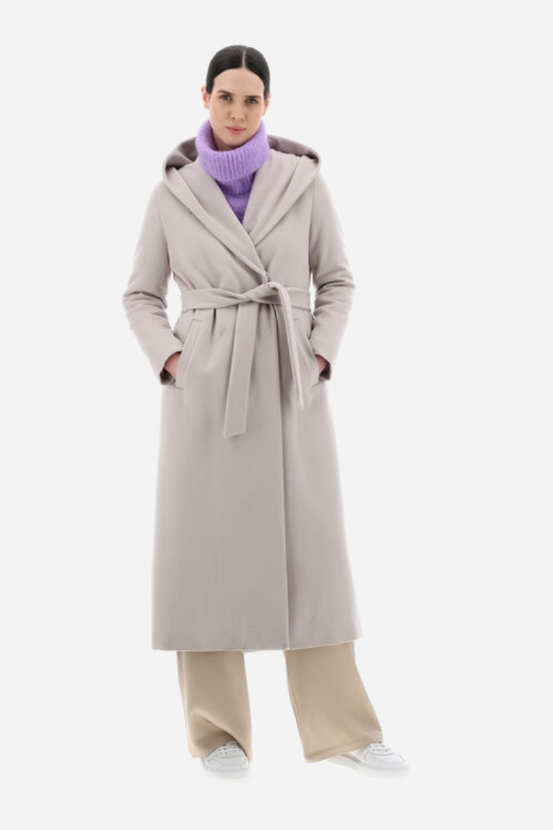 Herno Woman's Light Beige Luxury Wool Coat