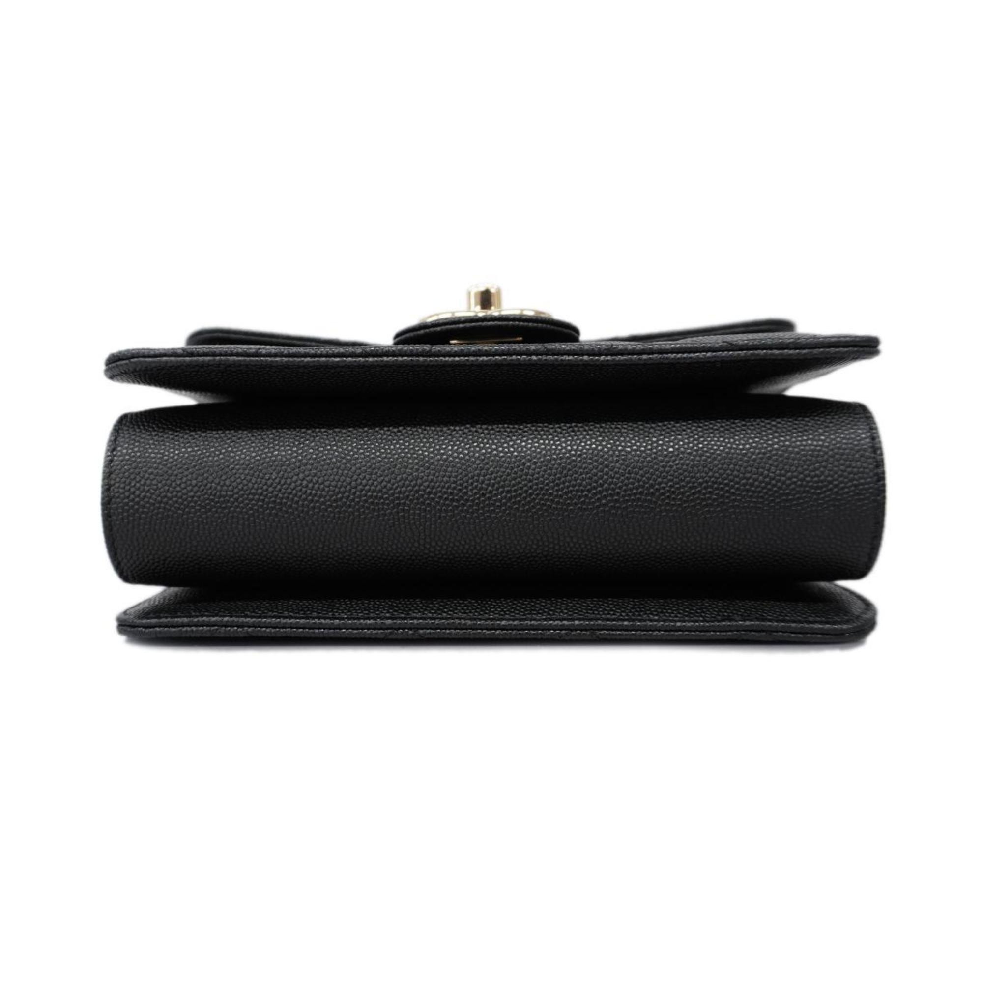 Chanel Chanel Matelassé Cuir Noir Black Leather Black Leather Shoulder Bag Bag (Authentic Pre-Loved)