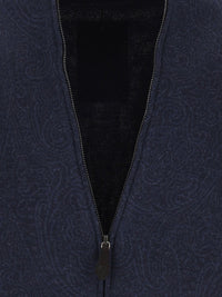 Etro Etro Men Paisley Knit Bomber Jacket