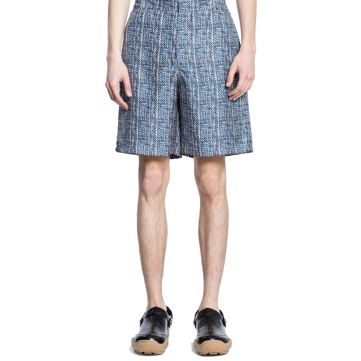 Fendi Printed Silk Shorts Men