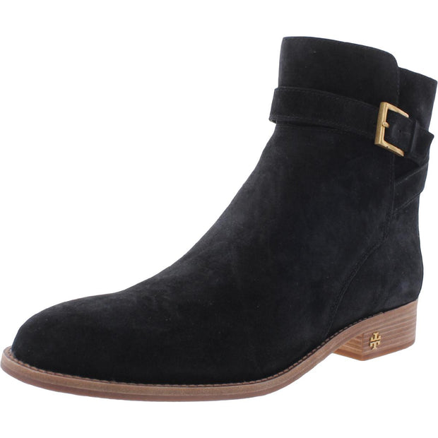 Brooke Womens Suede Pull On Ankle Boots