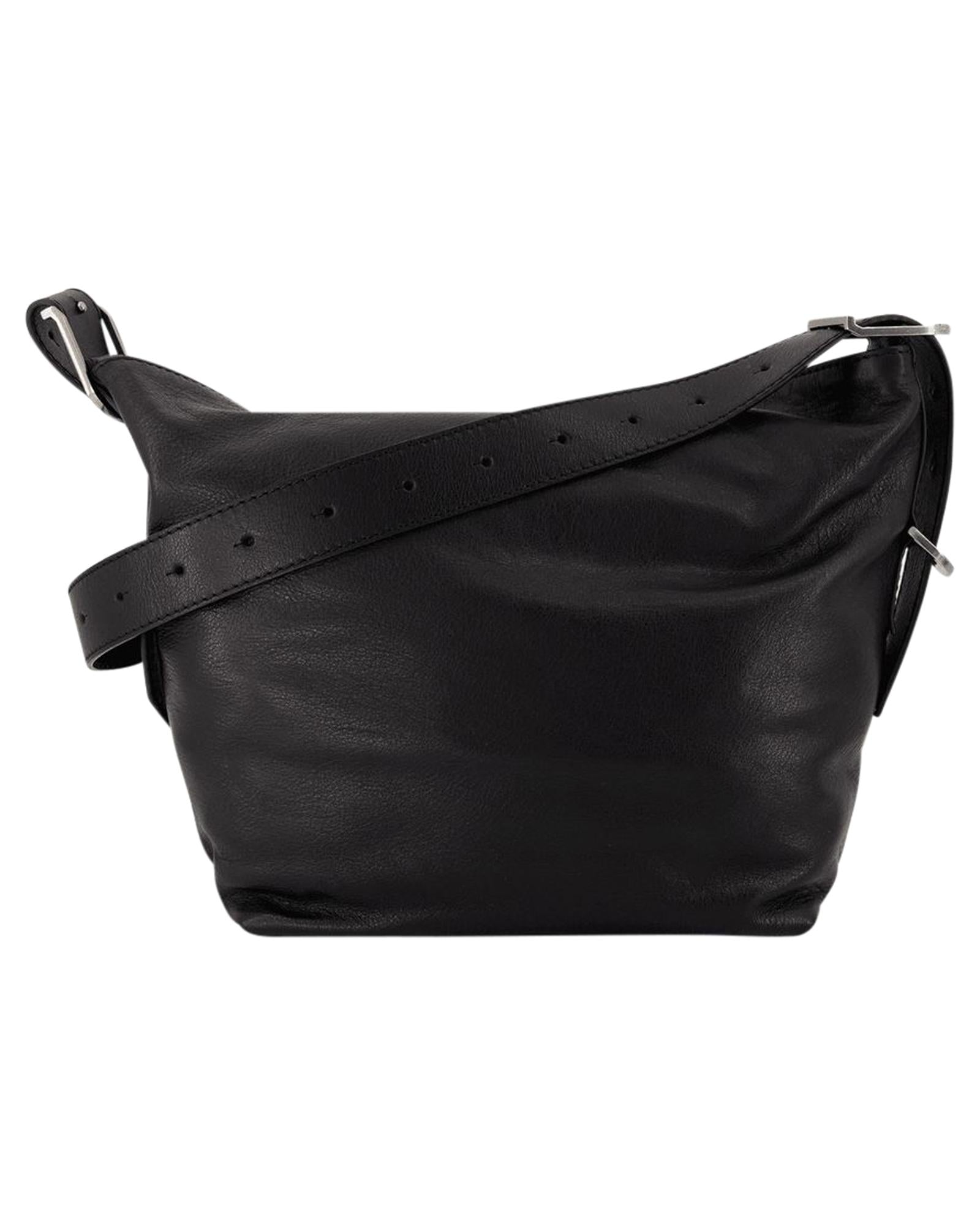 Zadig Voltaire Leather Messenger Bag Women Black | Black Crossbody Bags