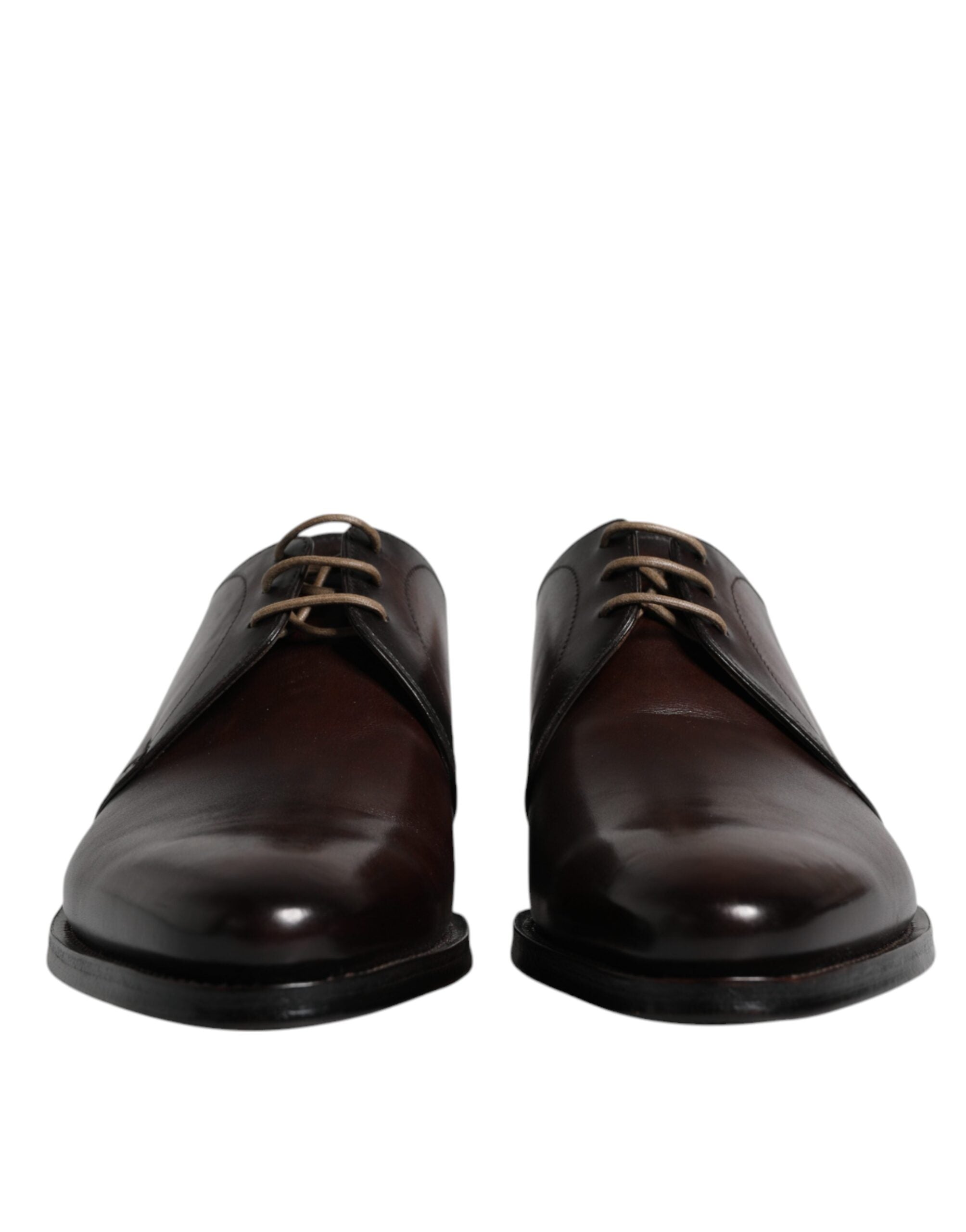 Dolce & Gabbana Dolce & Gabbana Brown Leather Lace Up Men Derby Formal Men's Shoes