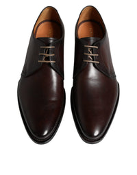 Dolce & Gabbana Dolce & Gabbana Brown Leather Lace Up Men Derby Formal Men's Shoes