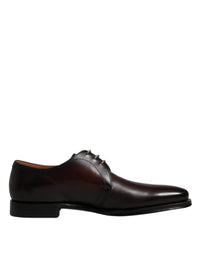 Dolce & Gabbana Dolce & Gabbana Brown Leather Lace Up Men Derby Formal Men's Shoes