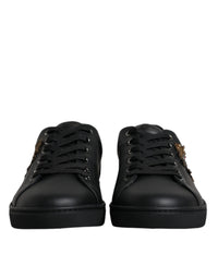 Dolce & Gabbana Black London Sacred Heart Men Sneakers Men's Shoes