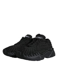 Dolce & Gabbana Black Knitted Daymaster Sneakers Women's Shoes