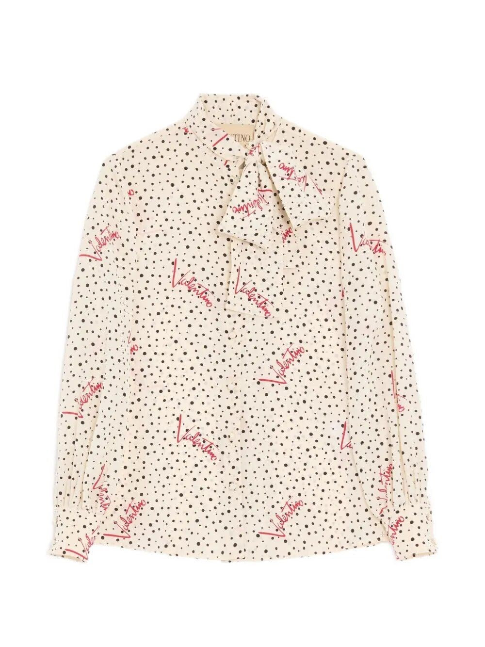 Valentino Garavani Women Plusdepois Bubble Crepe De Chine Shirt