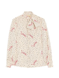 Valentino Garavani Women Plusdepois Bubble Crepe De Chine Shirt