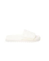 Guess Womens Slides Sandals White Beige