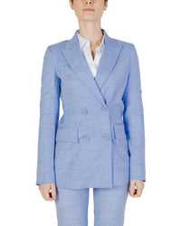 Sandro Ferrone Women's Blue Blazer Light Blue