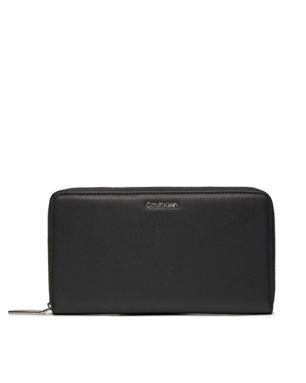 Calvin Klein Zippered  Wallet with Polyester-Polyurethane Material