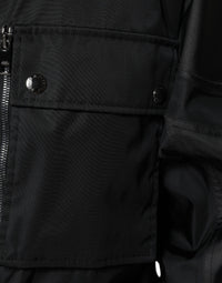 Dolce & Gabbana Black Nylon Winter Men Parka Coat Men's Jacket