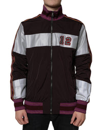 Dolce & Gabbana Multicolor Full Zip Jersey Men Bomber Men's Jacket