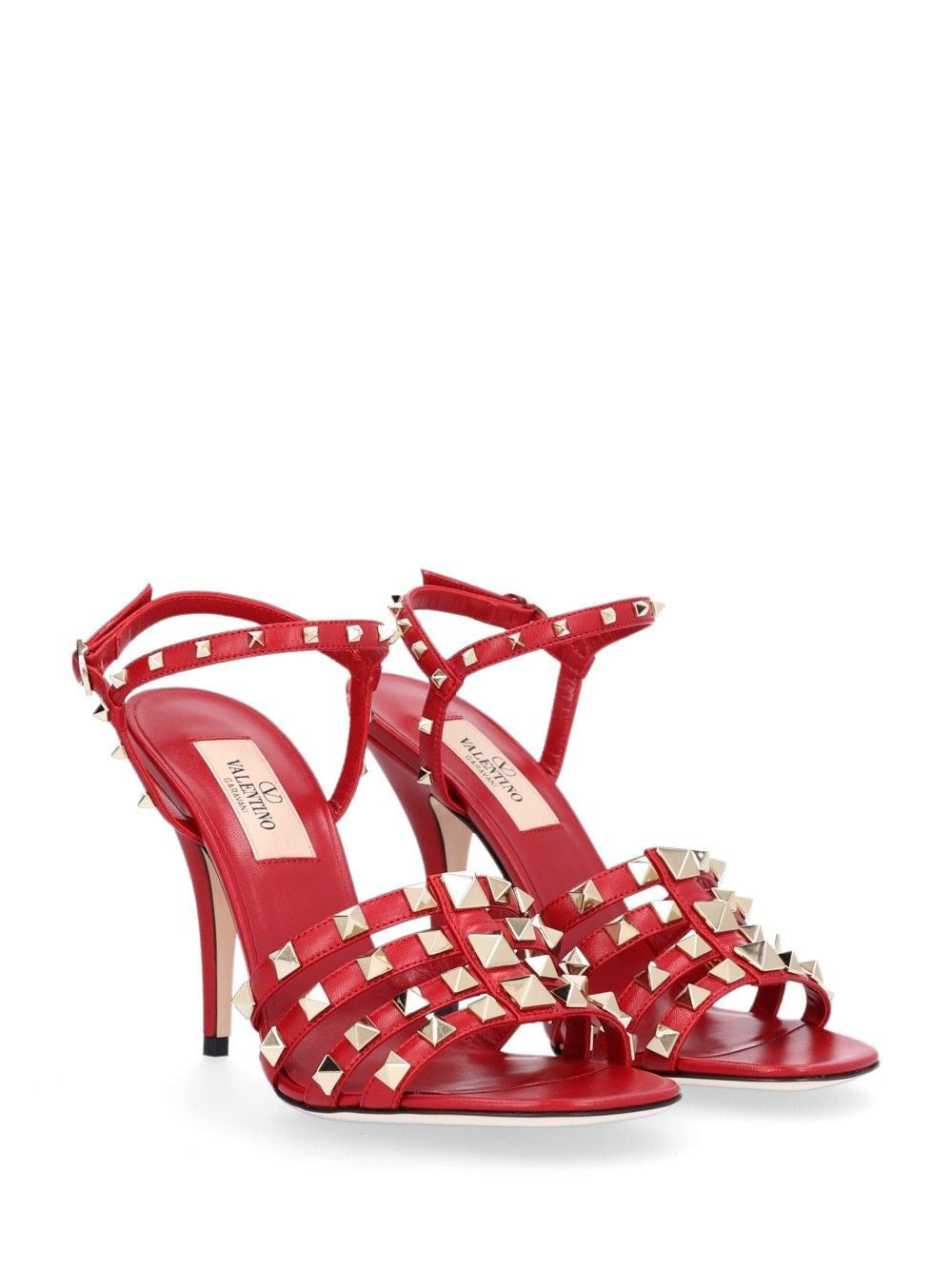 Valentino Garavani Women Rockstud Kidskin Sandal 100Mm