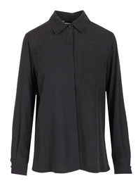 Max Mara Max Mara Women Siamese Shirt In Washed Silk