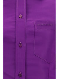 Balenciaga Women Asymmetric Cotton Shirt