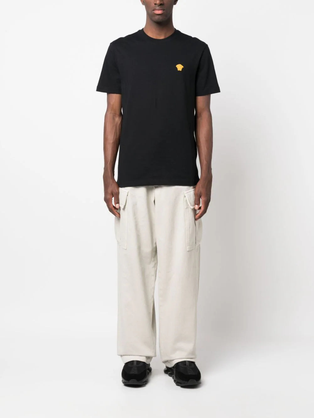 VERSACE Versace Men T-Shirt With Medusa Embroidery