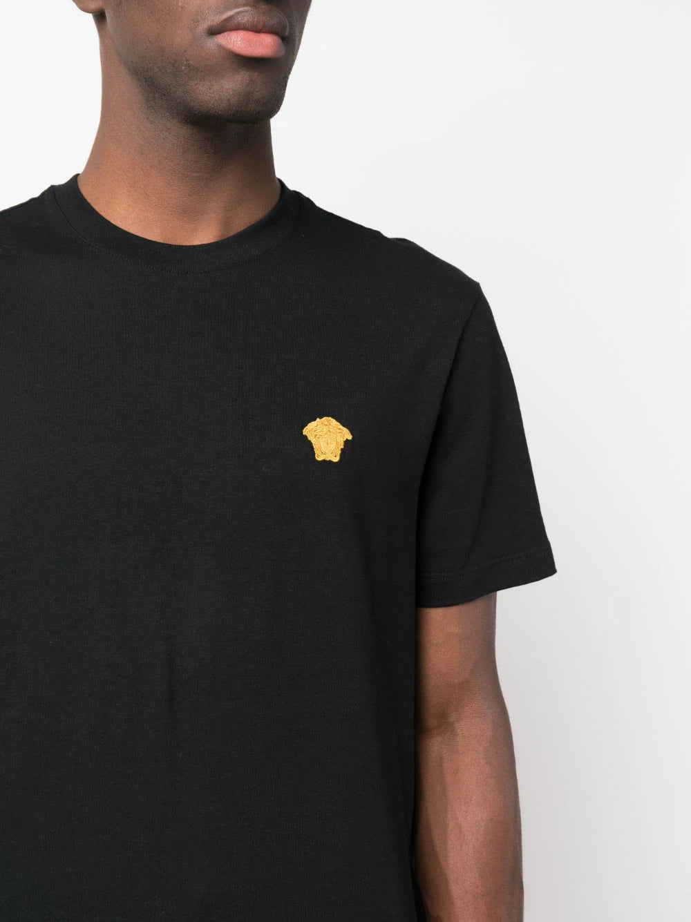 VERSACE Versace Men T-Shirt With Medusa Embroidery