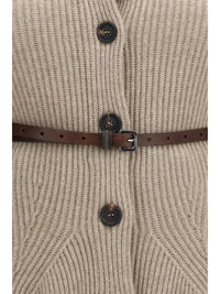 BRUNELLO CUCINELLI Brunello Cucinelli Women High Neck Cardigan With Belt