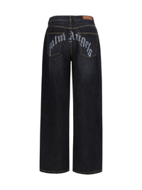 PALM ANGELS Palm Angels Men Wide-Leg Jeans With Back Logo