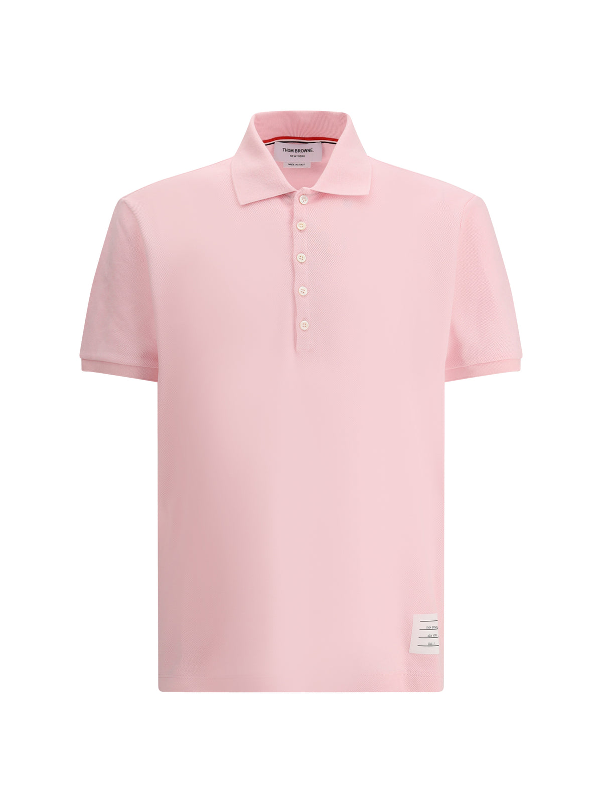 THOM BROWNE Thom Browne Men Polo Whit Iconic Bands