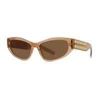 Givenchy Sunglasses Cat Eye Full Rim, Shiny Black/Gold with Studs Frame and Grey Lens GV40078I01A