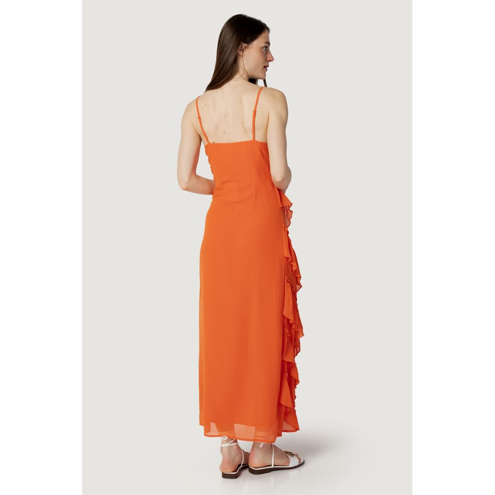 Vila Clothes Vila Clothes Orange Polyester Women's Dress