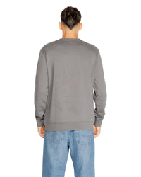 Boss Green Patch Crew Sweat Sweatshirt for Men Medium Grey