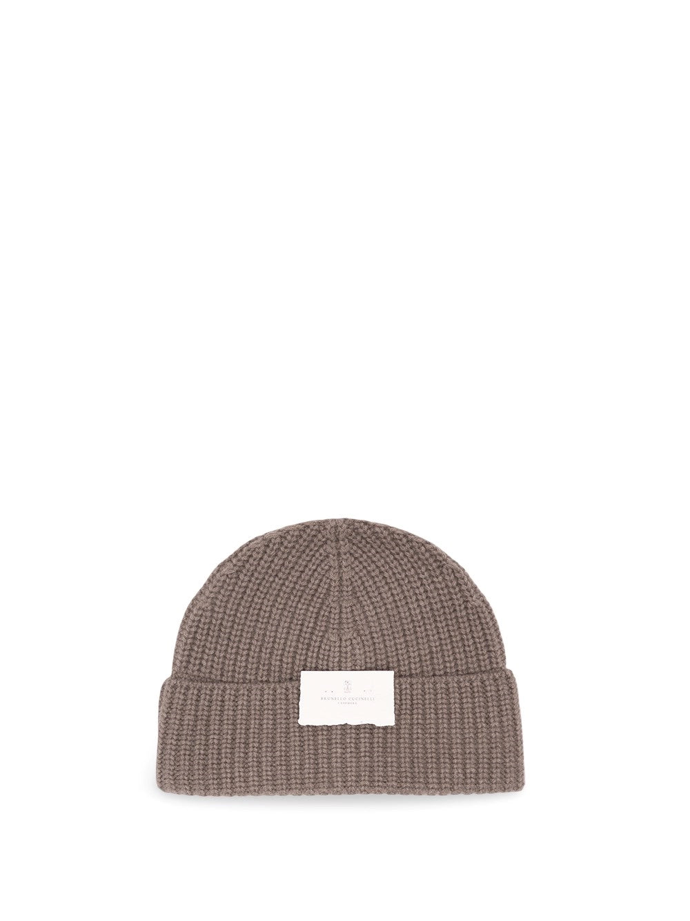 Brunello Cucinelli Men Cashmere English Rib Knit Beanie