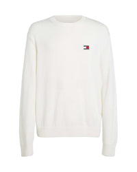 Tommy Hilfiger Men's Classic Crew Neck Sweater White White