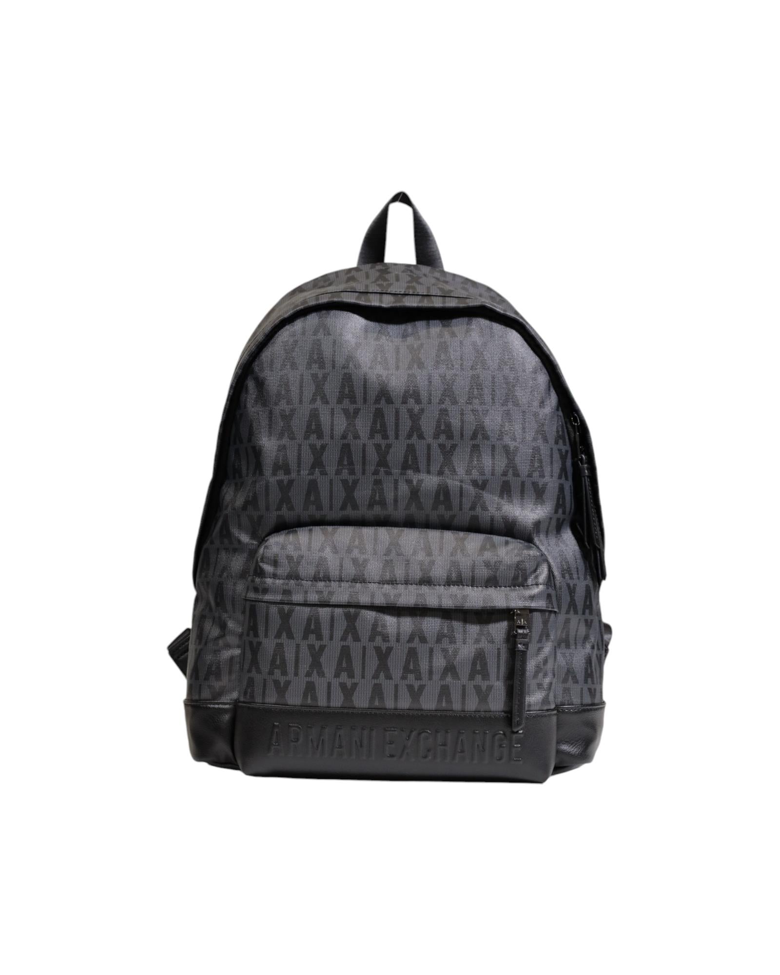 Armani Exchange  952510 9P234 Black All-Over Print Backpack     Men's Backpack with All-Over Print     952510 9P234 Black Backpack     Backpack for Men     Black All-Over Print Backpack
