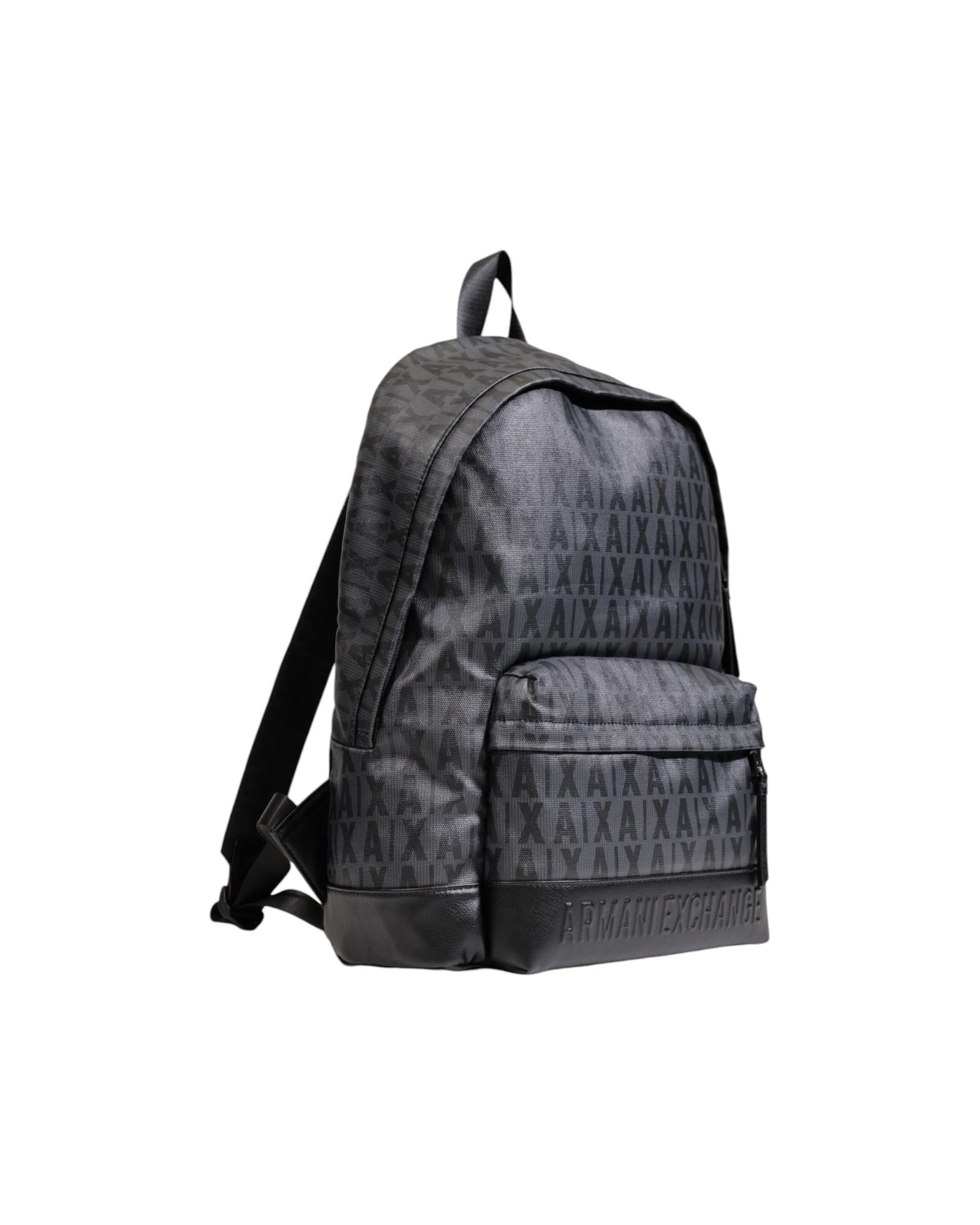 Armani Exchange  952510 9P234 Black All-Over Print Backpack     Men's Backpack with All-Over Print     952510 9P234 Black Backpack     Backpack for Men     Black All-Over Print Backpack