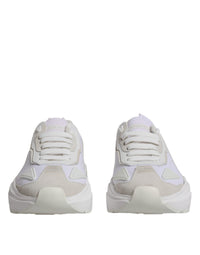 Dolce & Gabbana White Leather Daymaster Low Top Sneakers Men's Shoes