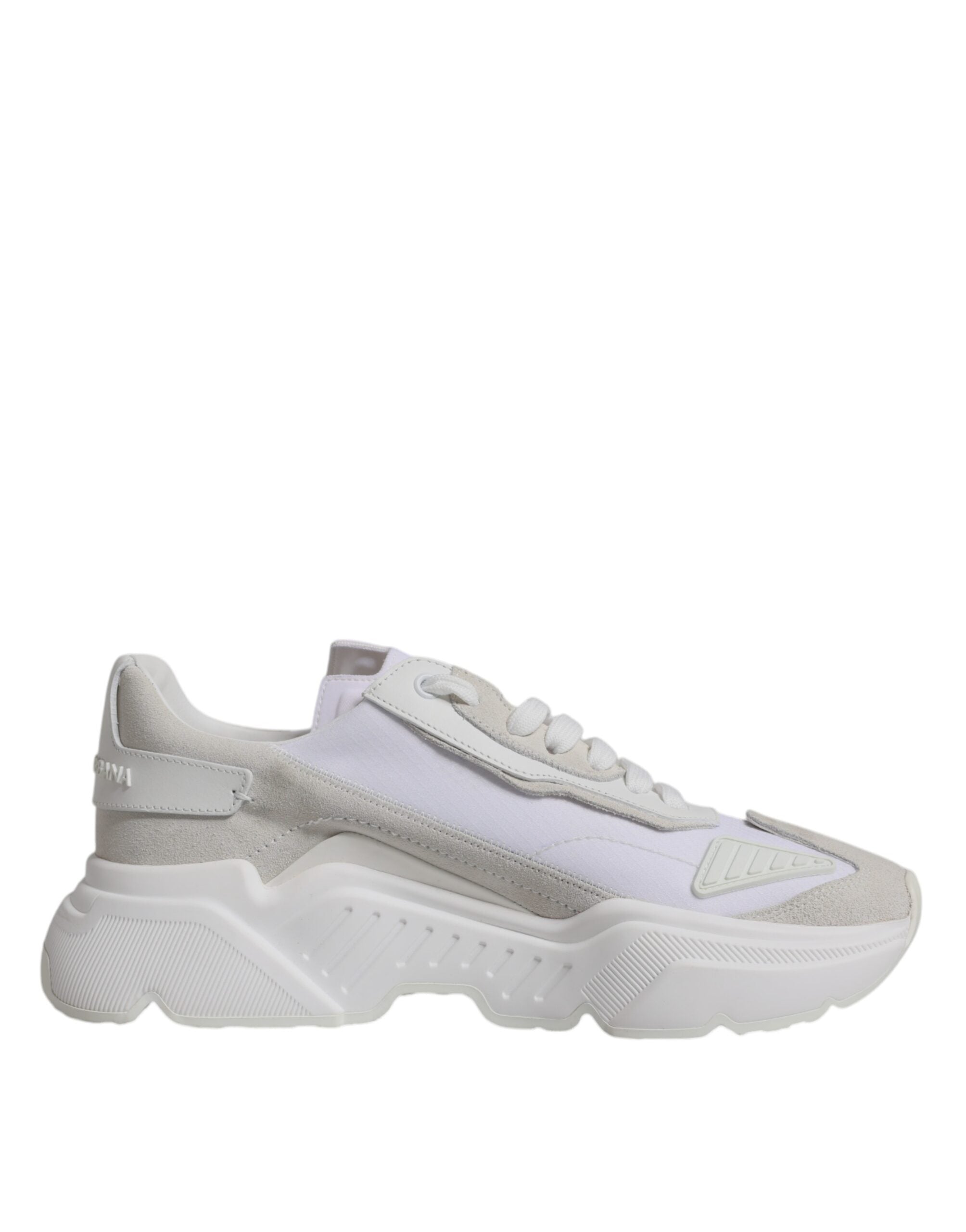 Dolce & Gabbana White Leather Daymaster Low Top Sneakers Men's Shoes