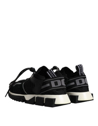 Dolce & Gabbana Black White Logo Sorrento Mens Sneakers Men's Shoes