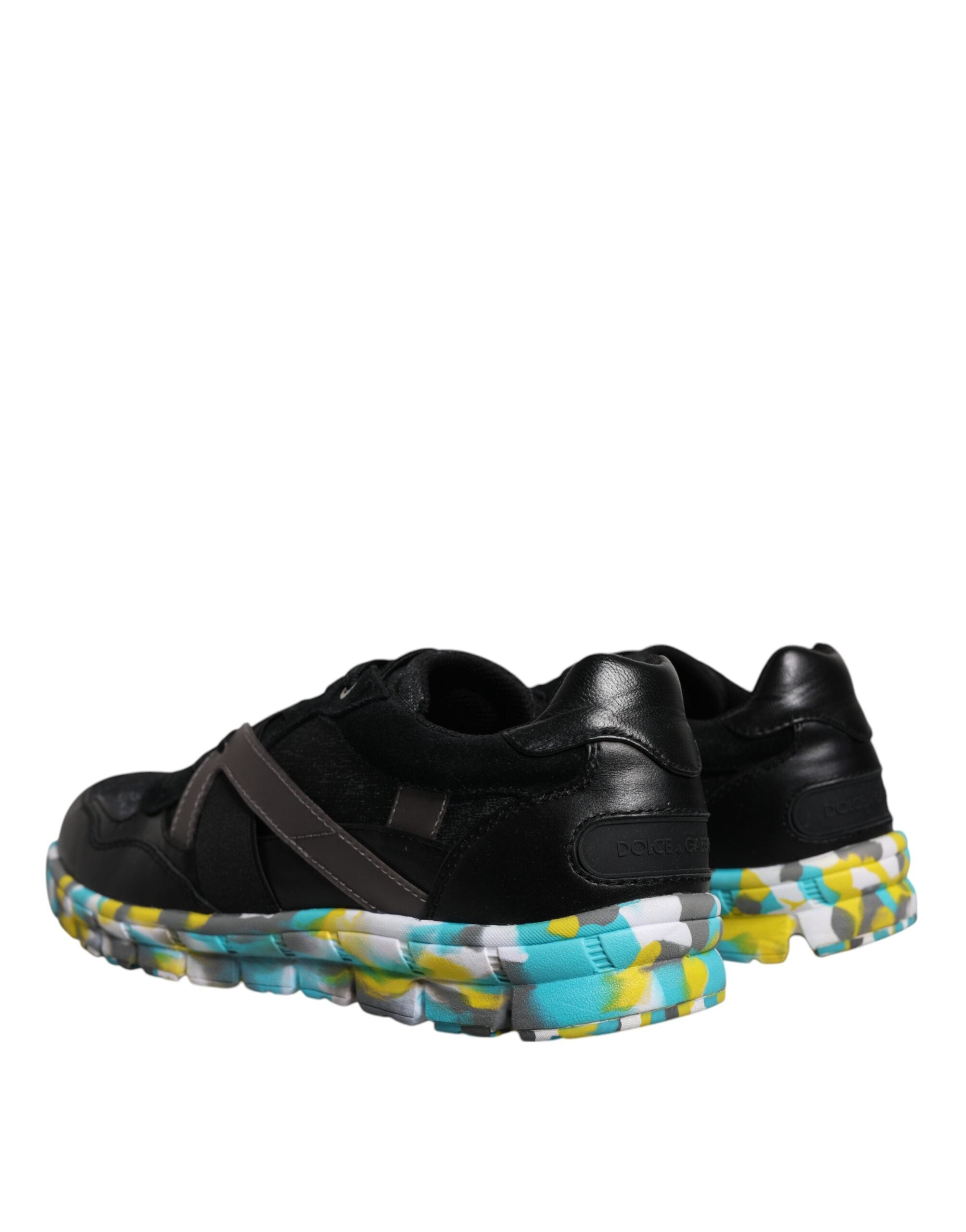 Dolce & Gabbana Black Polyester Low Top Men Sneakers Men's Shoes