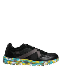 Dolce & Gabbana Black Polyester Low Top Men Sneakers Men's Shoes
