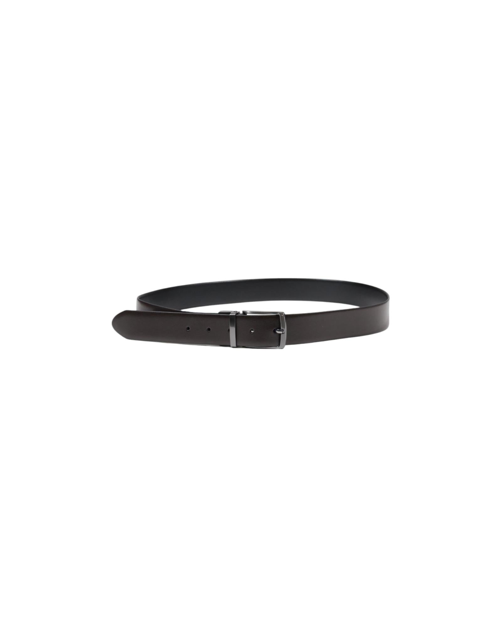 Guess Leather Belt with Lining One Size Fits All Brown