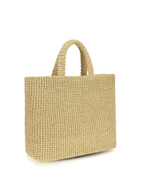 Prada Women Raffia Tote Bag