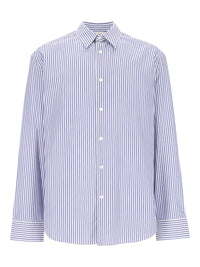 Celine Men Striped Cotton Shirt