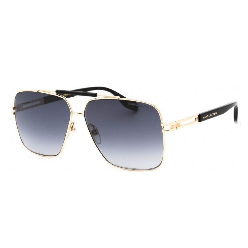Marc Jacobs Sunglasses Aviator Full Rim, Black/Gold Frame and Dark Grey Gradient Lens MARC716/S08079O