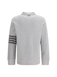 THOM BROWNE Thom Browne Men Piqué Long-Sleeve Polo