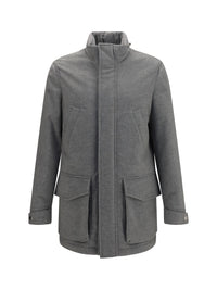 BRUNELLO CUCINELLI Brunello Cucinelli Men Cashmere Jacket With Zip And Buttons