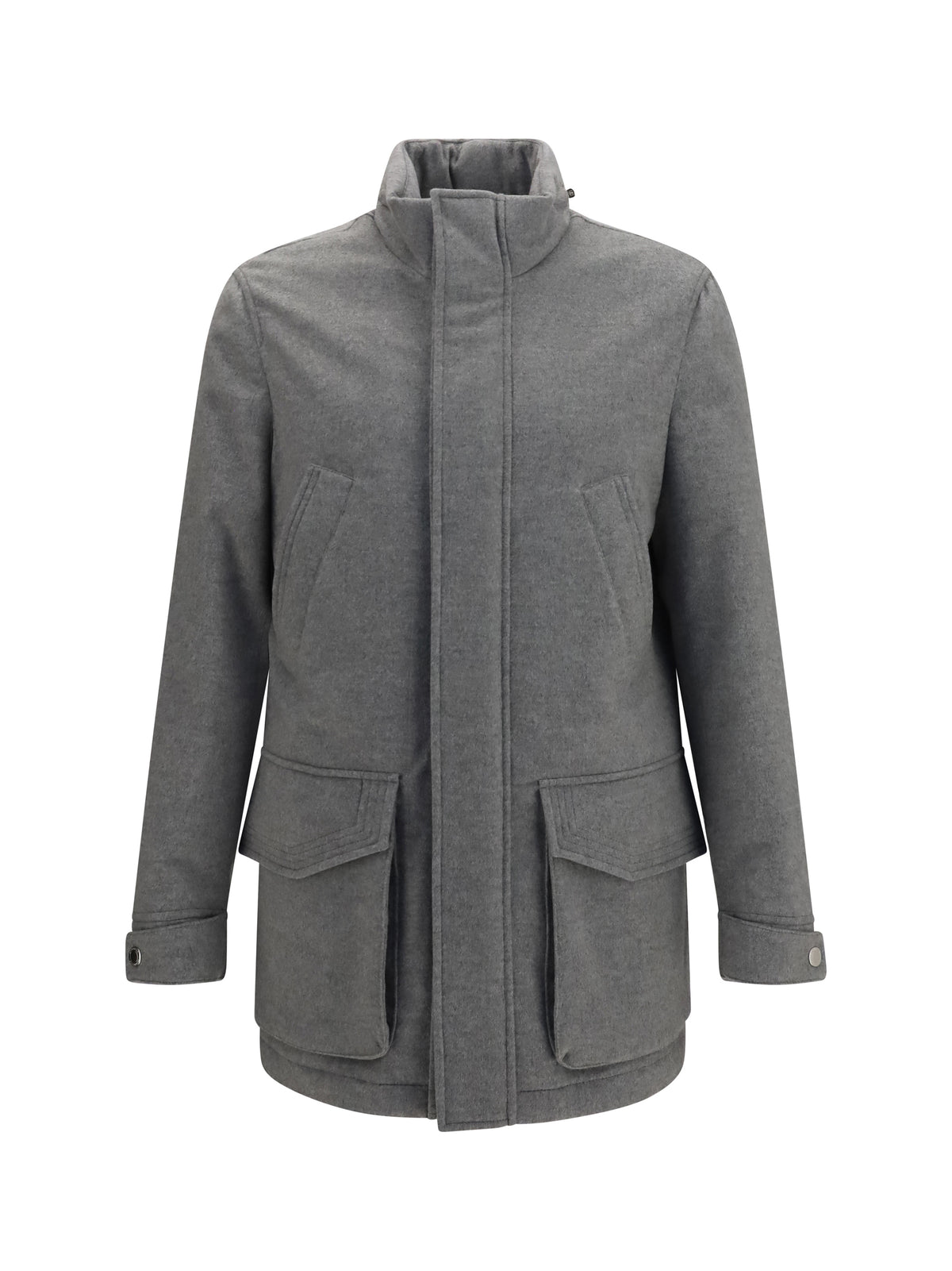 BRUNELLO CUCINELLI Brunello Cucinelli Men Cashmere Jacket With Zip And Buttons